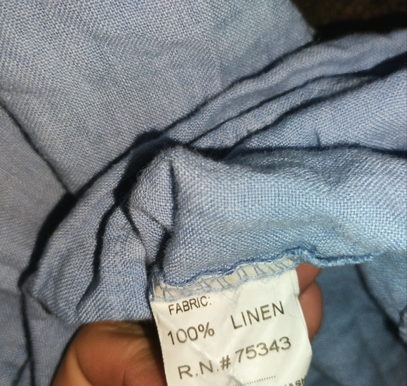 Bellambia 100% Linen Mini Dress Tiered Ruffle Dress Size Small - Picture 7 of 8